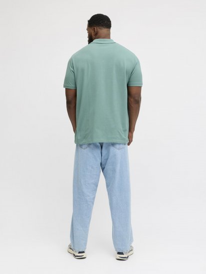 Jack & Jones College Logo Short Sleeve Polo Turquoise - Πόλο μπλουζάκια - Aνδρικά μπλουζακια πολο μεγάλα μεγέθη