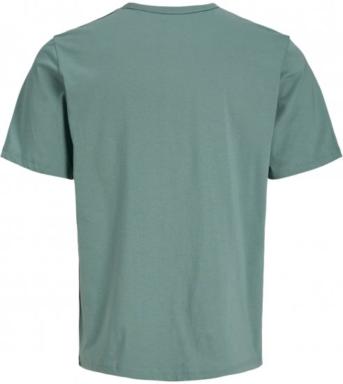 Jack & Jones College Logo Crew Neck T-Shirt Turquoise - Μακό μπλουζάκια - Aνδρικά μπλουζεσ μεγάλα μεγέθη