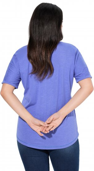Ulla Popken Lady Of The Moon Short Sleeve Graphic Tee Lavender - Τυπωμένα T-shirts για γυναίκες - 
