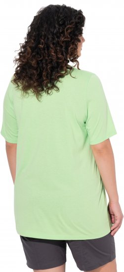 Ulla Popken Essential Front Pleat Tee Light Green - Μπλουζάκια - 