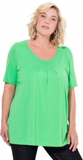 Ulla Popken Essential Front Pleat Tee Mint Green - Μπλουζάκια - 