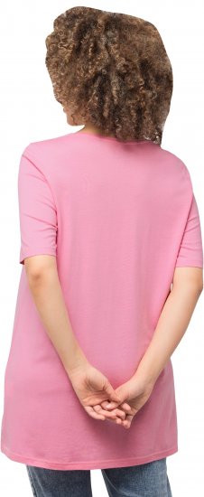 Ulla Popken Essential Front Pleat Tee Light Pink - Μπλουζάκια - 