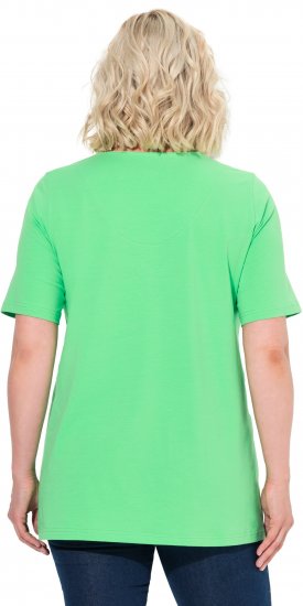 Ulla Popken Essential Notch Neck Stretch Tee Mint Green - Μπλουζάκια - 