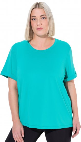 Ulla Popken UPF 50 Quick Drying Tee Turquoise - Μπλουζάκια - 