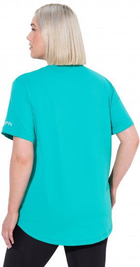 Ulla Popken UPF 50 Quick Drying Tee Turquoise - Μπλουζάκια - 