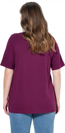 Ulla Popken Eco Cotton Basic T-Shirt 2-Pack Black/Red - Μπλουζάκια - 