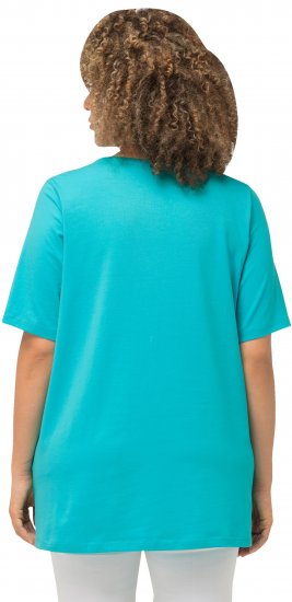 Ulla Popken Essential Round Neck Stretch Tee Black - Μπλουζάκια - 
