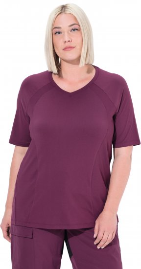 Ulla Popken Quick-Drying Short Sleeve T-Shirt Dark Cherry - Μπλουζάκια - 