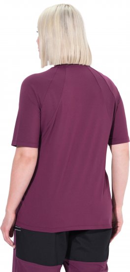Ulla Popken Quick-Drying Short Sleeve T-Shirt Dark Cherry - Μπλουζάκια - 