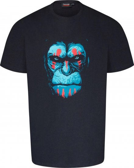 Espionage T415 Chimp Printed T-Shirt Navy - Μακό μπλουζάκια με στάμπα - 