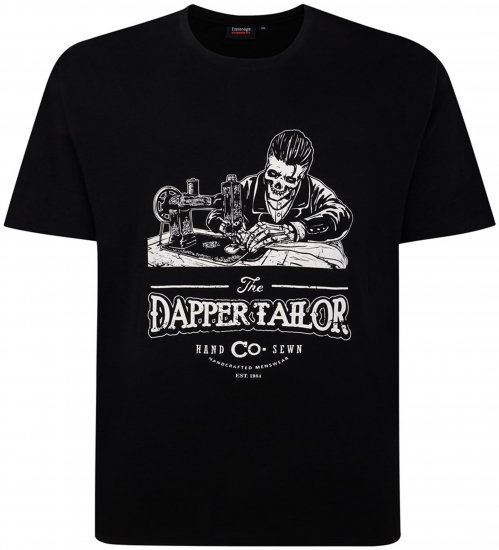 Espionage T426 Dapper Tailor Printed T-Shirt Black - Μακό μπλουζάκια με στάμπα - 