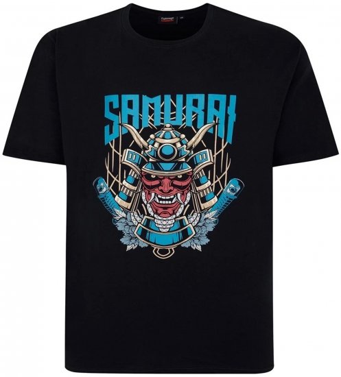 Espionage T429 Samurai Printed T-Shirt Navy - Μακό μπλουζάκια με στάμπα - 