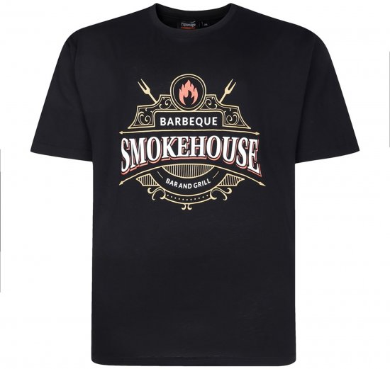 Espionage T437 Smokehouse Printed T-Shirt Black - Μακό μπλουζάκια με στάμπα - 
