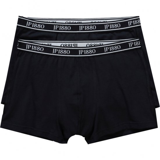 JP1880 Boxershorts Flexnamic 2-Pack Black - Εσώρουχα/Μαγιό - Aνδρικά Εσώρουχα μεγάλα μεγέθη