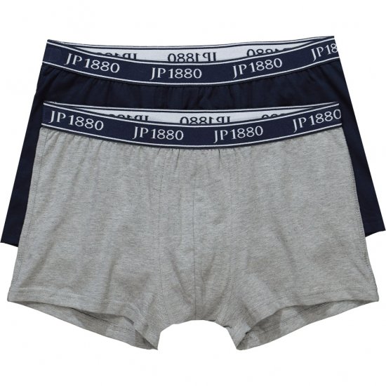 JP1880 Boxershorts Flexnamic 2-Pack Navy/Grey - Εσώρουχα/Μαγιό - Aνδρικά Εσώρουχα μεγάλα μεγέθη