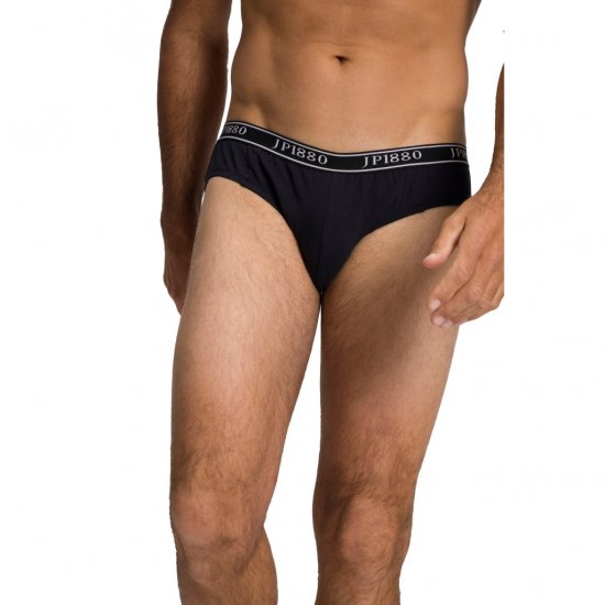 JP1880 Briefs Stretch Cotton 2-Pack Black - Εσώρουχα/Μαγιό - Aνδρικά Εσώρουχα μεγάλα μεγέθη