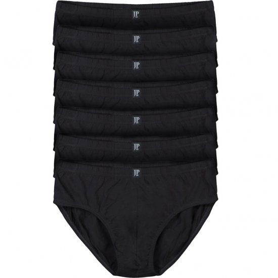 JP1880 Briefs OEKO-TEX 7-Pack Black - Εσώρουχα/Μαγιό - Aνδρικά Εσώρουχα μεγάλα μεγέθη