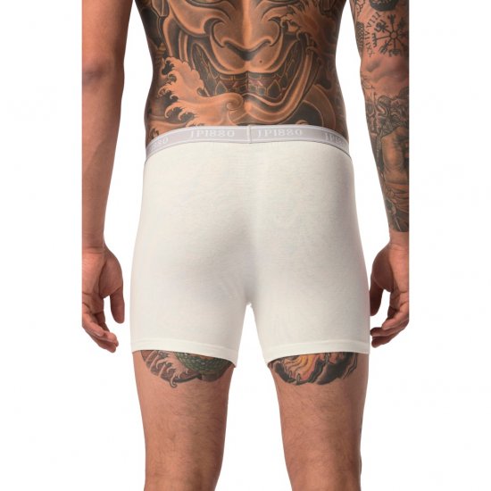 JP1880 Boxershorts Flexnamic OEKO-TEX Mid 2-Pack Grey/Off-White - Εσώρουχα/Μαγιό - Aνδρικά Εσώρουχα μεγάλα μεγέθη