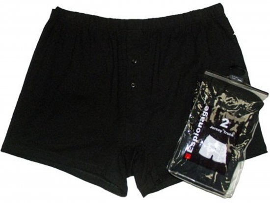 Espionage U001 2-Pack Boxershorts Black/White - Μποξεράκια - μποξερακια ανδρικά μεγάλα μεγέθη