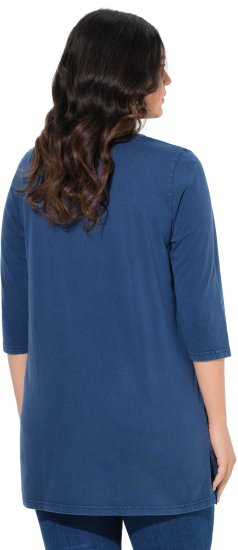 Ulla Popken Dandelion Short Sleeve Graphic Tee Ink Blue - Τυπωμένα T-shirts για γυναίκες - 