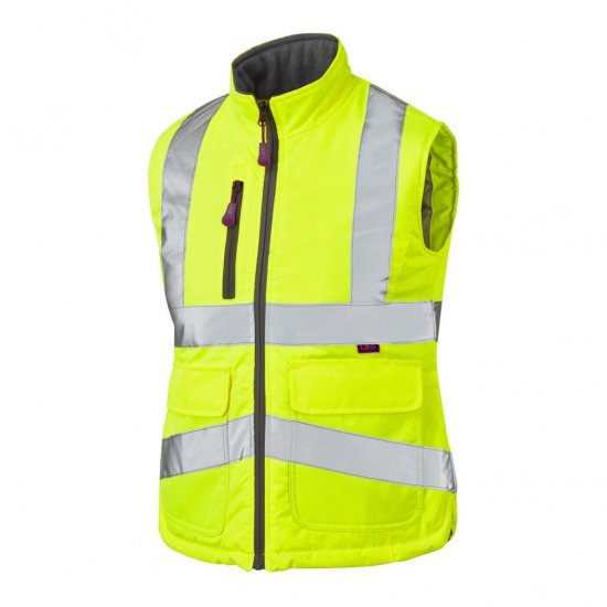 Leo Sandymere EcoViz Women's Bodywarmer Yellow - Ρούχα εργασίας - 