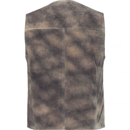 JP1880 Vest Traditional Cowhide Graphite Grey - Όλα τα ρούχα - Pούχα aνδρικά μεγάλα μεγέθη 2XL-14XL