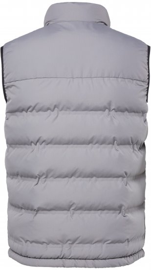 JP1880 Quilted Vest Outdoor Stand-up Collar Grey - Μπουφάν - Aνδρικά μπουφαν μεγάλα μεγέθη