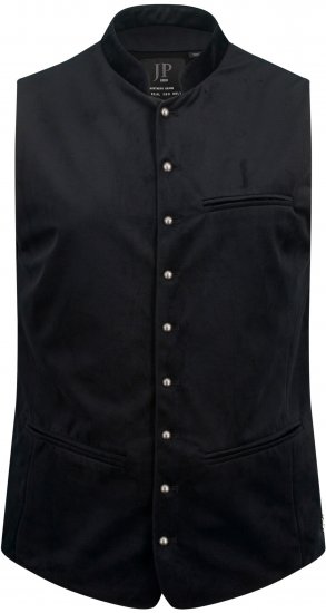 JP1880 Velvet Vest Traditional Black - Όλα τα ρούχα - Pούχα aνδρικά μεγάλα μεγέθη 2XL-14XL