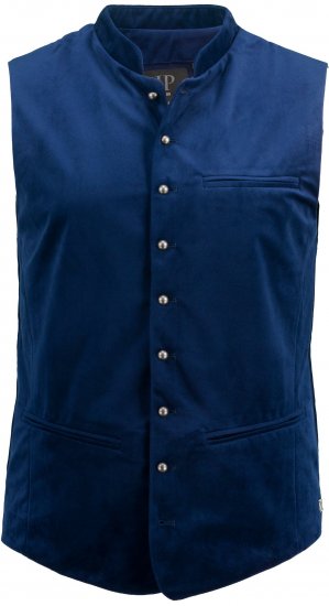 JP1880 Velvet Vest Traditional Blue - Γιορτινά ρούχα - Γιορτινά ρούχα – Για να γιορτάζεις με στυλ και άνεση