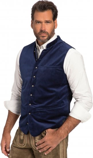 JP1880 Velvet Vest Traditional Blue - Γιορτινά ρούχα - Γιορτινά ρούχα – Για να γιορτάζεις με στυλ και άνεση