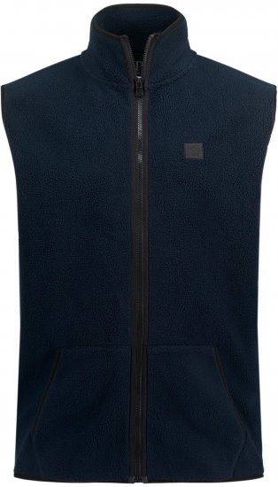 JP1880 Fleece Gilet Stomach Fit Navy - Μπουφάν - Aνδρικά μπουφαν μεγάλα μεγέθη