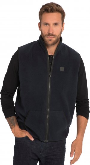 JP1880 Fleece Gilet Stomach Fit Navy - Μπουφάν - Aνδρικά μπουφαν μεγάλα μεγέθη