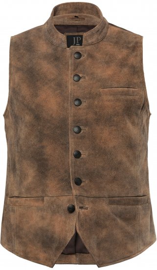 JP1880 Vest Traditional Cowhide Brown - Γιορτινά ρούχα - Γιορτινά ρούχα – Για να γιορτάζεις με στυλ και άνεση
