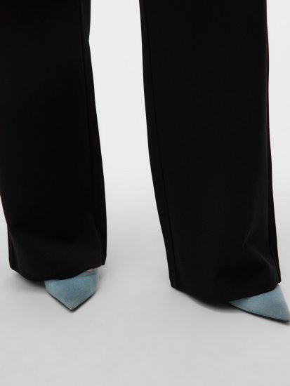 Vero Moda Berlin Zamira Wide Leg Pants Black - Παντελόνια - 