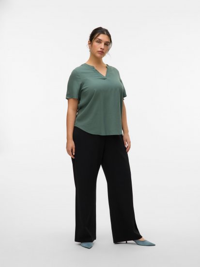 Vero Moda Berlin Zamira Wide Leg Pants Black - Παντελόνια - 