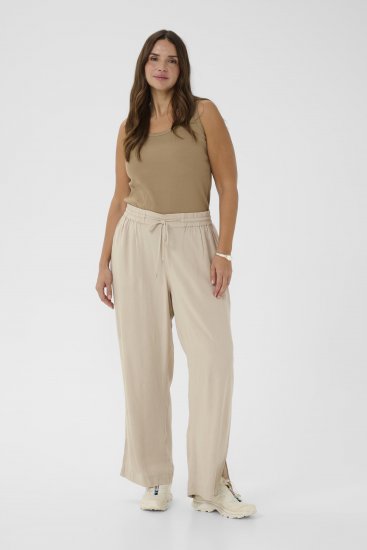 Kaffe Curve Mille Wide Pants Feather Grey - Παντελόνια από ύφασμα - 