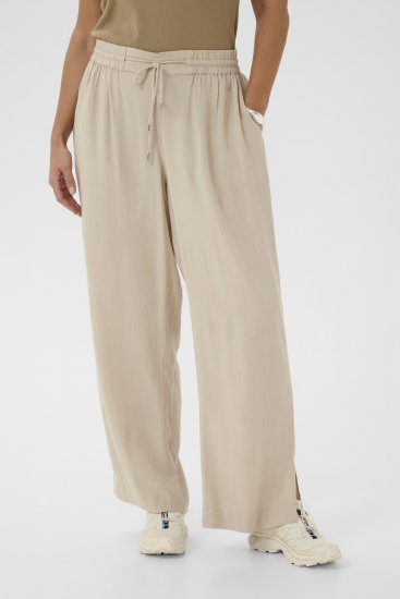 Kaffe Curve Mille Wide Pants Feather Grey - Παντελόνια από ύφασμα - 