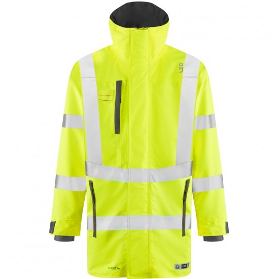 Leo Eastleigh Ecoviz 10K Performance Breathable Anorak Hi-Vis Yellow - Ρούχα εργασίας - Aνδρικά ρούχα εργασίας μεγάλα μεγέθη