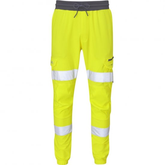 Leo Hawkridge Ecoviz High Performance 4X Stretch Trouser Hi-Vis Yellow - Ρούχα εργασίας - Aνδρικά ρούχα εργασίας μεγάλα μεγέθη