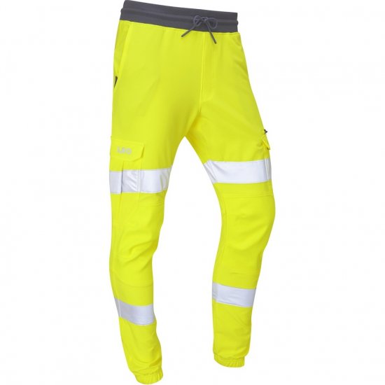 Leo Hawkridge Ecoviz High Performance 4X Stretch Trouser Hi-Vis Yellow - Ρούχα εργασίας - Aνδρικά ρούχα εργασίας μεγάλα μεγέθη