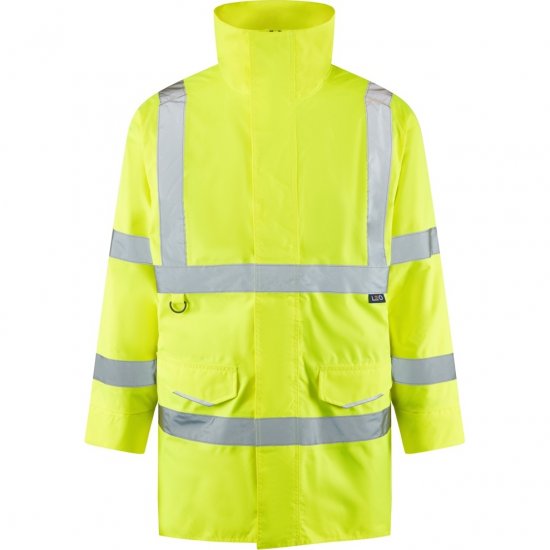 Leo Tawstock EcoViz 4K Baffle Lined Anorak Hi-Vis Yellow - Ρούχα εργασίας - Aνδρικά ρούχα εργασίας μεγάλα μεγέθη