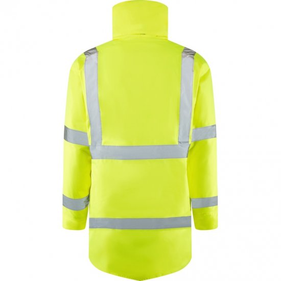 Leo Tawstock EcoViz 4K Baffle Lined Anorak Hi-Vis Yellow - Ρούχα εργασίας - Aνδρικά ρούχα εργασίας μεγάλα μεγέθη