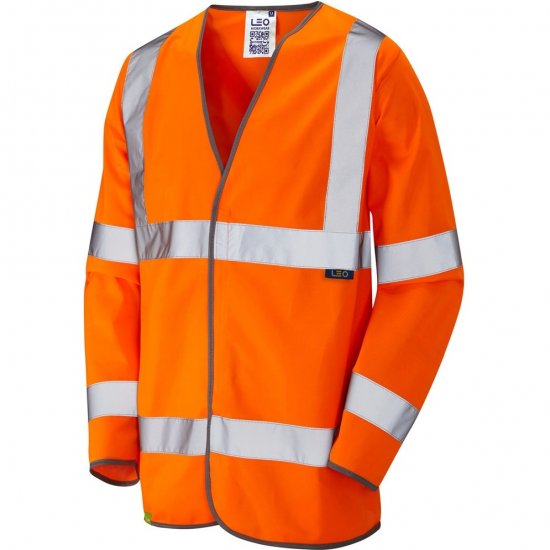 Leo Shirwell Ecoviz Sleeved Waistcoat Hi-Vis Orange - Ρούχα εργασίας - Aνδρικά ρούχα εργασίας μεγάλα μεγέθη