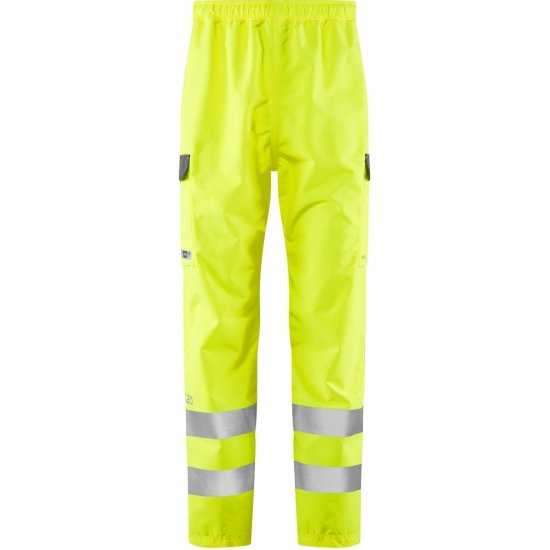 Leo Westleigh Ecoviz 10K Performance Breathable Overtrouser Hi-Vis Yellow - Ρούχα εργασίας - Aνδρικά ρούχα εργασίας μεγάλα μεγέθη