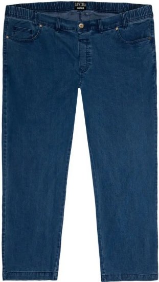 Lavecchia 0801 Jeans Comfort Fit with Stretch Waist Blue - Τζιν και παντελόνια - Aνδρικα τζιν παντελόνια μεγάλα μεγέθη