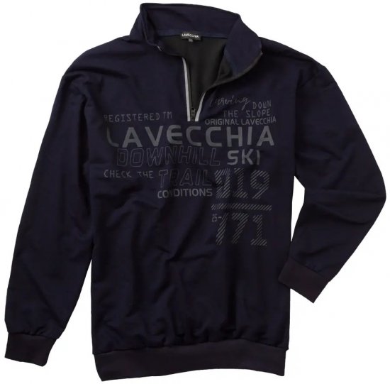 Lavecchia 2029 Sweatshirt Navy - φούτερ/Φούτερ με κουκούλα - φούτερ/Φούτερ με κουκούλα ανδρικά μεγάλα μεγέθη 