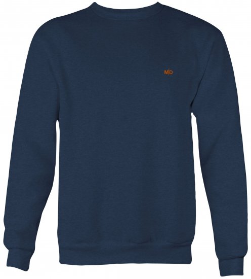 Motley Denim Oslo Sweatshirt Dark Indigo - φούτερ/Φούτερ με κουκούλα - φούτερ/Φούτερ με κουκούλα ανδρικά μεγάλα μεγέθη 
