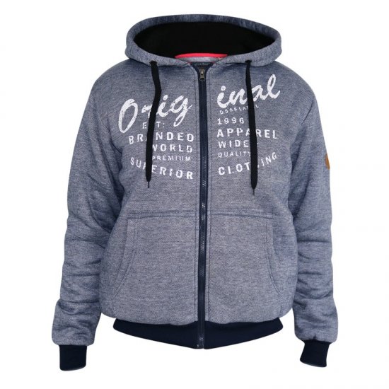 D555 Murdoch Sherpa Lined Hoodie - φούτερ/Φούτερ με κουκούλα - φούτερ/Φούτερ με κουκούλα ανδρικά μεγάλα μεγέθη 