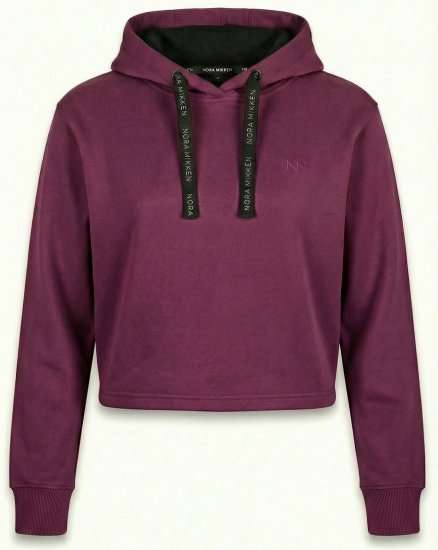 Nora Mikken KAMILLA Cropped Hoodie Mauve Wine - ΓΥΝΑΙΚΕΊΑ ΡΟΎΧΑ XS-XXL - 