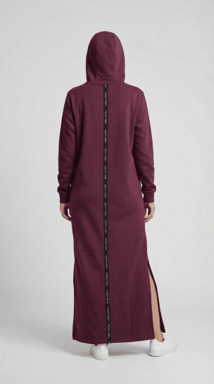 Nora Mikken MARI Maxi Hoodie Dress Mauve Wine - ΓΥΝΑΙΚΕΊΑ ΡΟΎΧΑ XS-XXL - 
